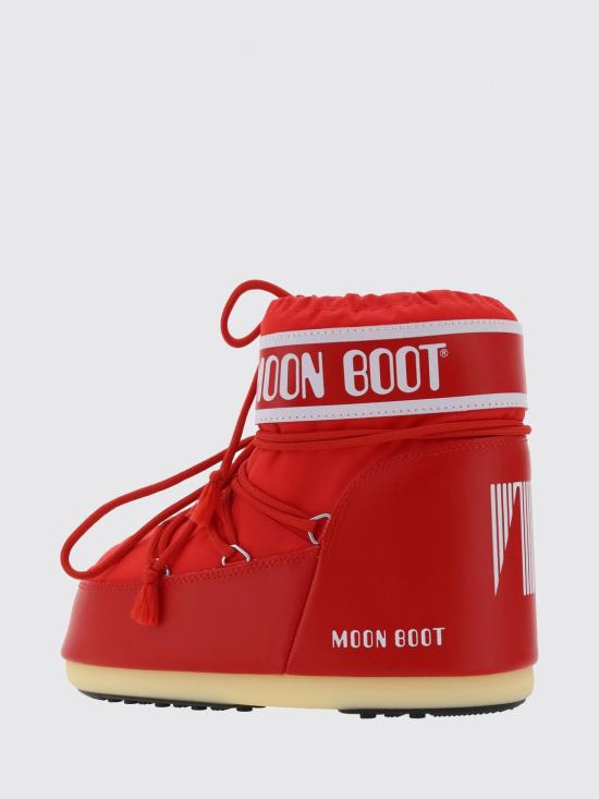 26FW 문부츠 아이콘 나일론 로우 부츠 1409340 D001 Red - MOON BOOT
