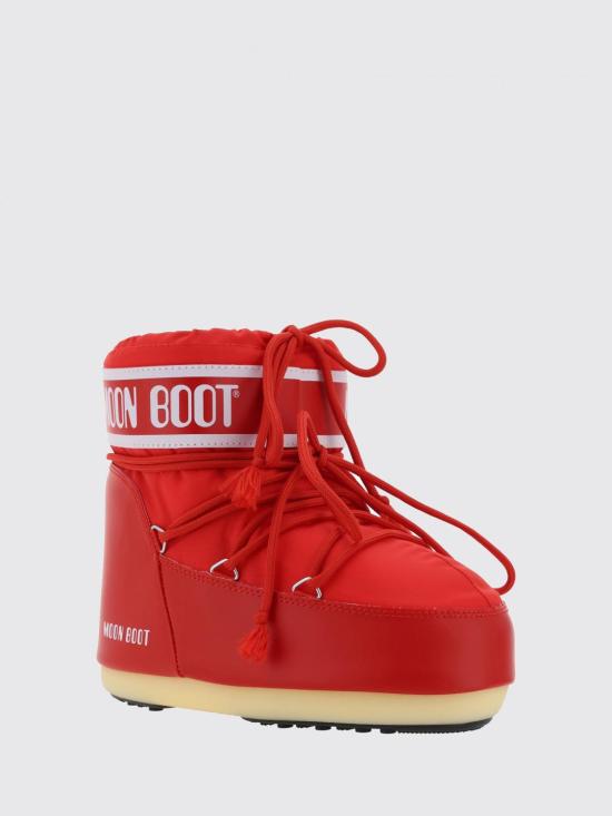 26FW 문부츠 아이콘 나일론 로우 부츠 1409340 D001 Red - MOON BOOT