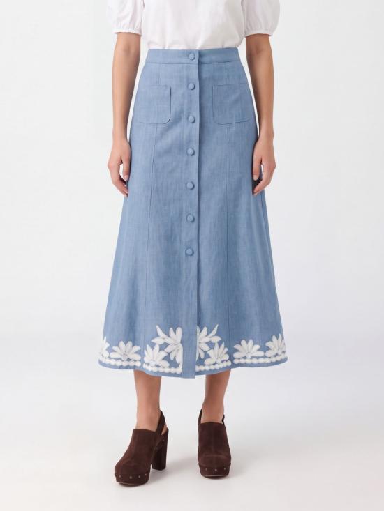 26FW 발렌티노 가라바니 스커트 DD21RA9B 508 Denim
