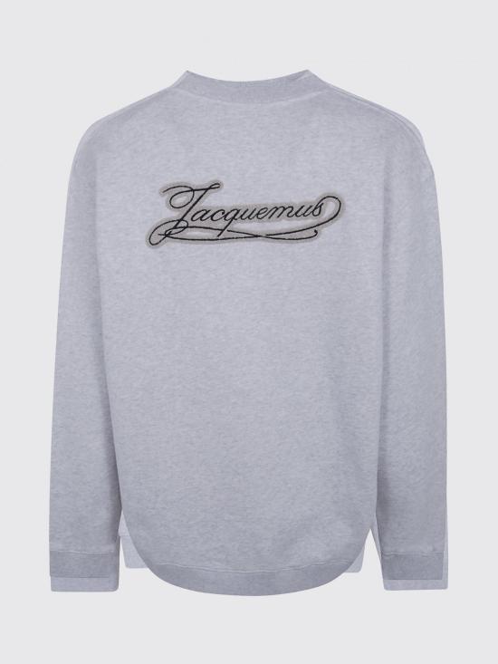 26FW 자크뮈스 긴팔 티셔츠 SSM00325AJ00262 930 Grey - JACQUEMUS