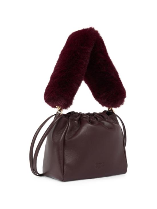 26FW 핑코 토트백 107635A3M7W34Y BURGUNDY - PINKO