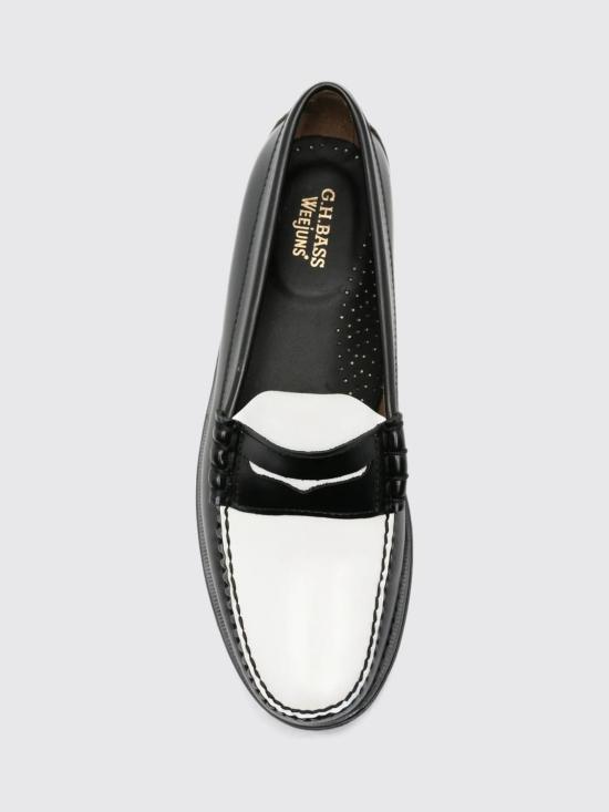 26FW 지에이치 바스앤코 위준 II 라손 페니 로퍼 슬립온 페니 로퍼 BA11010H BLACK AND WHITE Black 1 - G.H. BASS & CO.