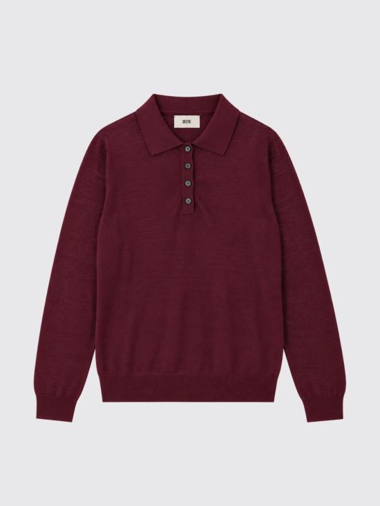 26FW 솔로트레 폴로 티셔츠 M3AC0047 ACU38S Wine - SOLOTRE
