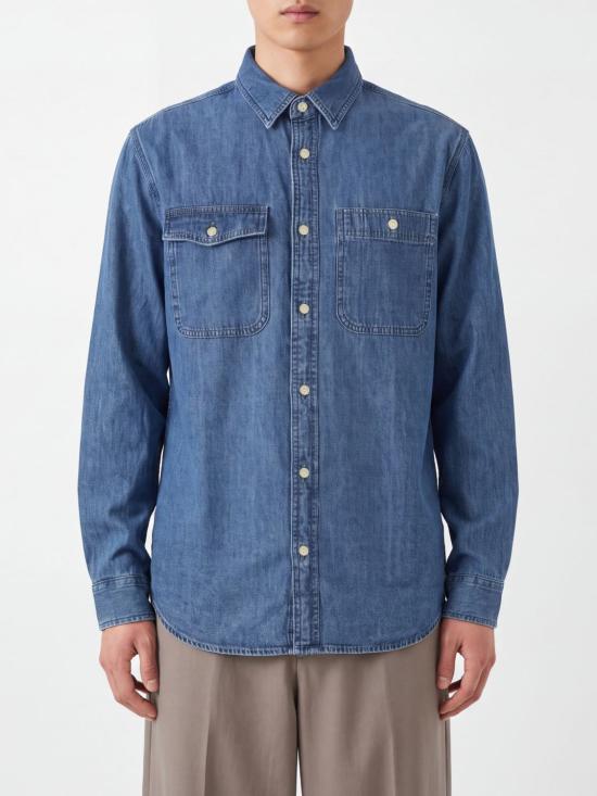 26FW 바버 셔츠 MSH5882 IN71 Blue 1