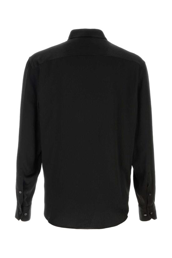 26FW 조르지오 아르마니 긴팔 셔츠 GM004634TE23543 UC001 Black - GIORGIO ARMANI