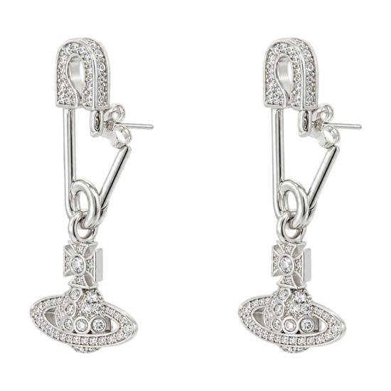 26FW 비비안웨스트우드 이어링 6202018D02P102P102 SILVER - VIVIENNE WESTWOOD