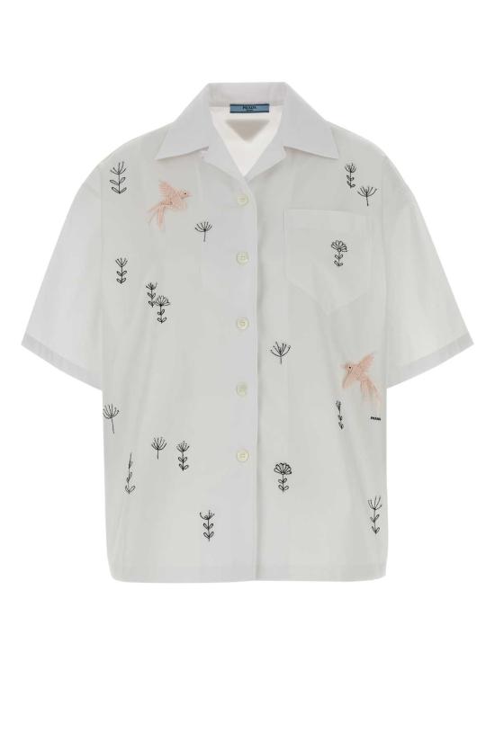 26FW 프라다 셔츠 P447JRSOOO1918 F0009 WHITE