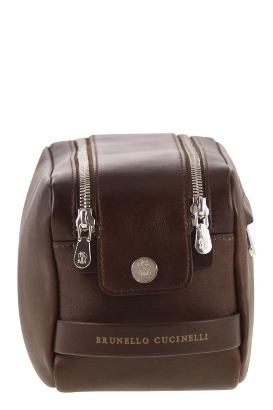 26FW 브루넬로 쿠치넬리 가죽소품 MWCIBU334C8457 BURGUNDY - BRUNELLO CUCINELLI