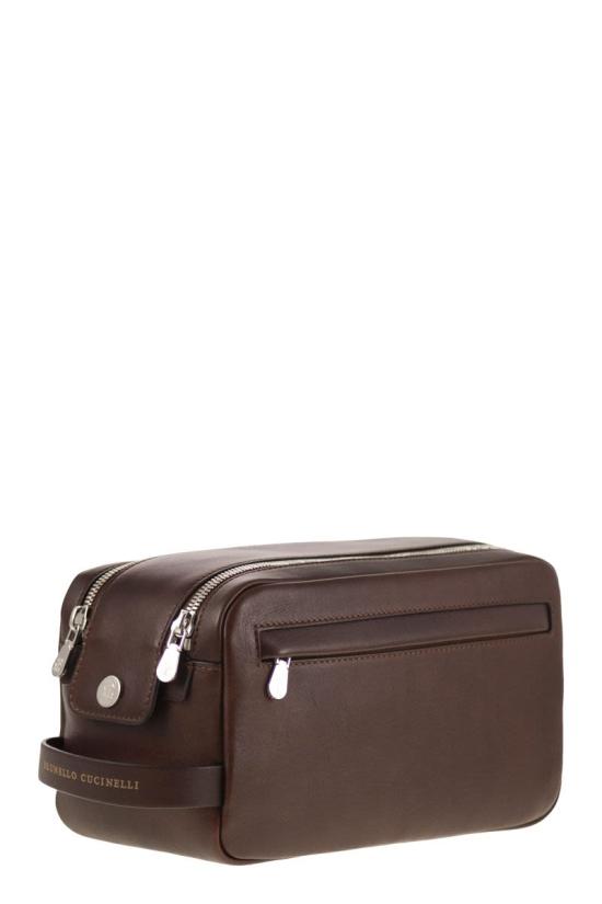 26FW 브루넬로 쿠치넬리 가죽소품 MWCIBU334C8457 BURGUNDY - BRUNELLO CUCINELLI