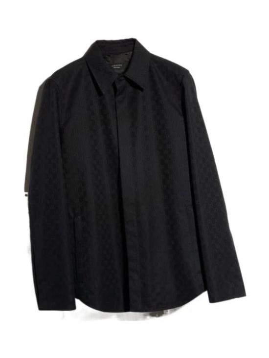 26FW 구찌 GG 코튼 캔버스 셔츠 A009BSZAUR41000 NERO - GUCCI