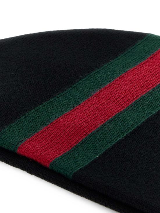 26FW 구찌 웹 스트라이프 울 비니 A007FI4GALH1066 NERO - GUCCI
