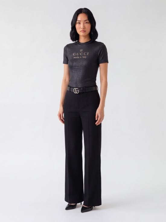 26FW 구찌 테크니컬 코튼 저지 티셔츠 A009A5XJH6N1152 NERO - GUCCI