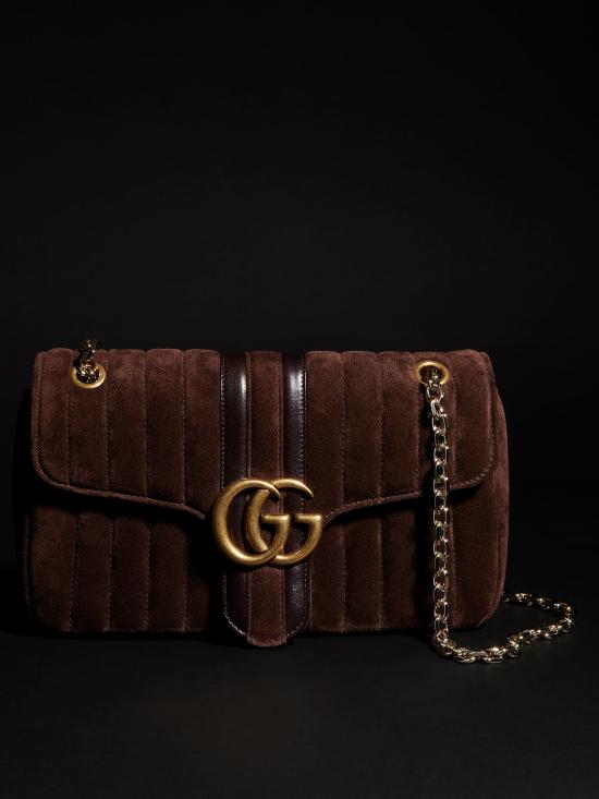 26FW 구찌 GG 마몽 미디엄 숄더백 A005XWAAHER2145 MARRONE - GUCCI