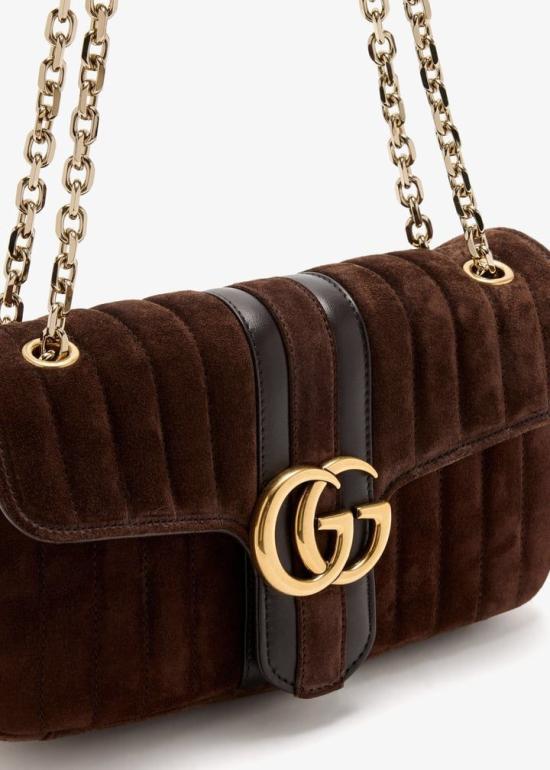 26FW 구찌 GG 마몽 미디엄 숄더백 A005XWAAHER2145 MARRONE - GUCCI