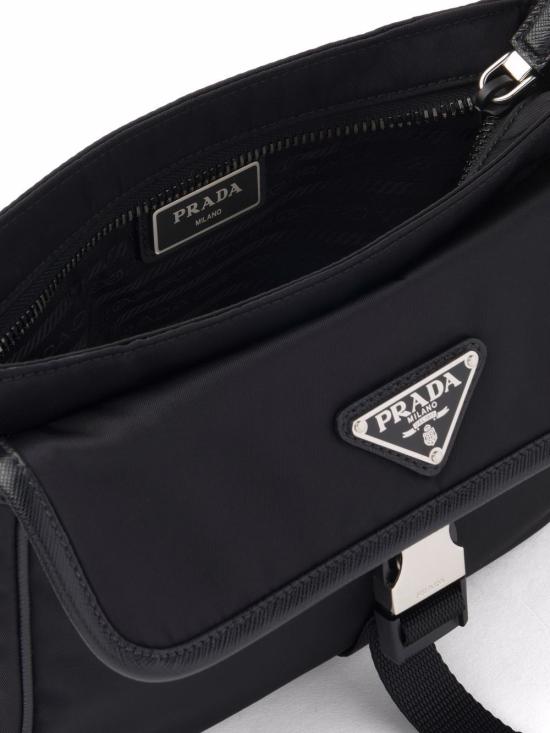 26FW 프라다 삼각로고 리나일론 크로스백 2VH1332DMHVXMPF0002 Black - PRADA