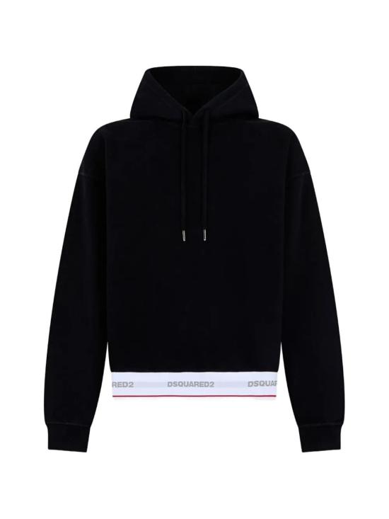 26FW 디스퀘어드2 후드 티셔츠 S71GU0768D25028900 BLACK