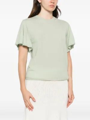 26FW 트윈셋 반팔 티셔츠 262TP329313618 GREEN - TWINSET