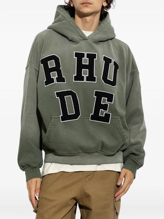 26FW 루드 후드 티셔츠 HO120126509 GREEN - RHUDE