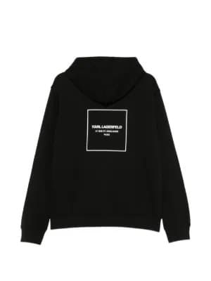 26FW 칼라거펠트 후드 티셔츠 05002990 BLACK - KARL LAGERFELD