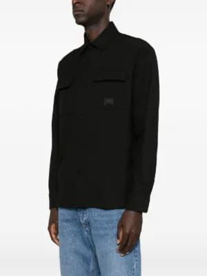 26FW 칼라거펠트 긴팔 셔츠 0597599060 BLACK - KARL LAGERFELD