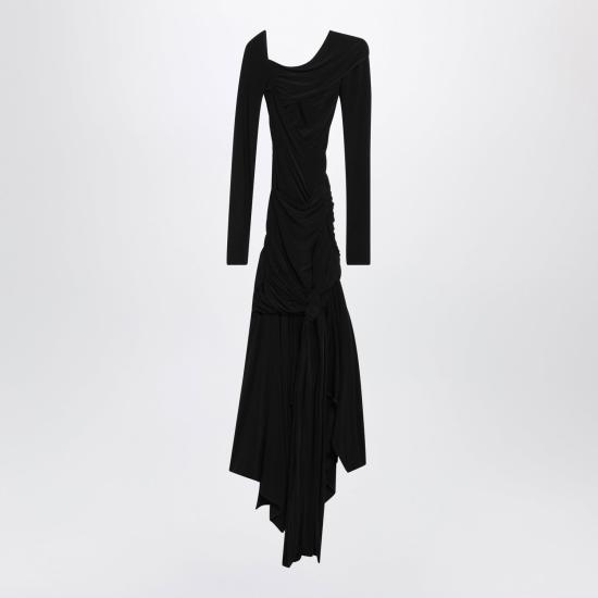 26FW 디 아티코 미디 원피스 CAPWCW00335PLL021AA 100 BLACK