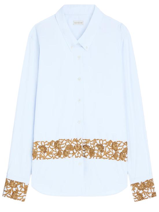 26FW 드리스 반 노튼 셔츠 0107404314 514 LIGHT BLUE