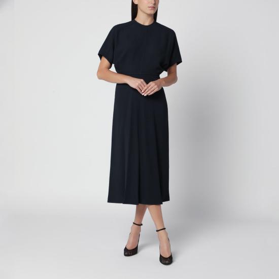 26FW 빅토리아 베컴 미디 원피스 1426WDR007752AVI IN BLUE