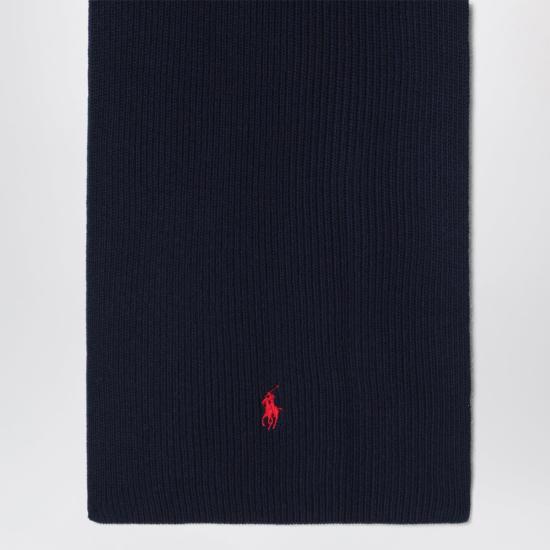 26FW 폴로 랄프로렌 포니 로고 자수 립 니트 스카프 710886136002WO HN BLUE - POLO RALPH LAUREN