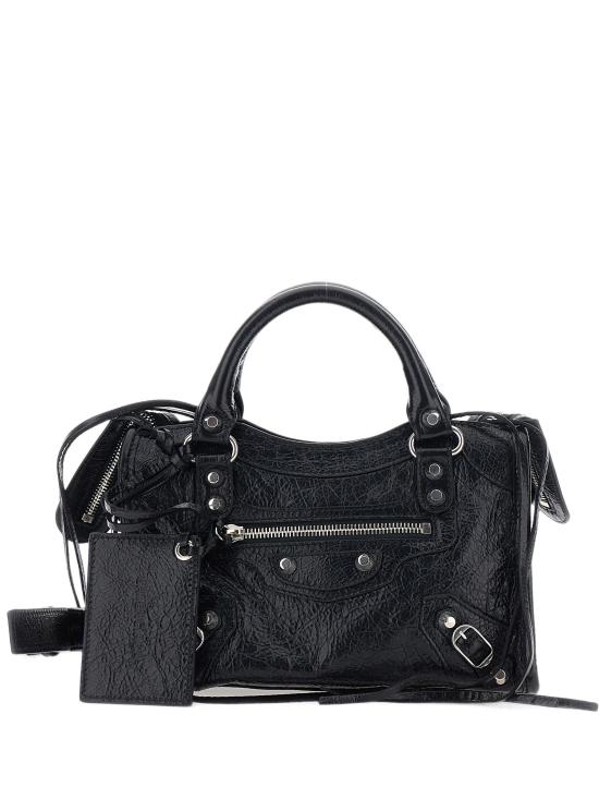 26FW 발렌시아가 르 시티 백 8657632ACLR 1000 BLACK