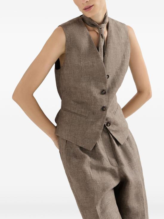 27SS 브루넬로 쿠치넬리 자켓 MQ194B3D06C031 DARK BROWN SILVER - BRUNELLO CUCINELLI