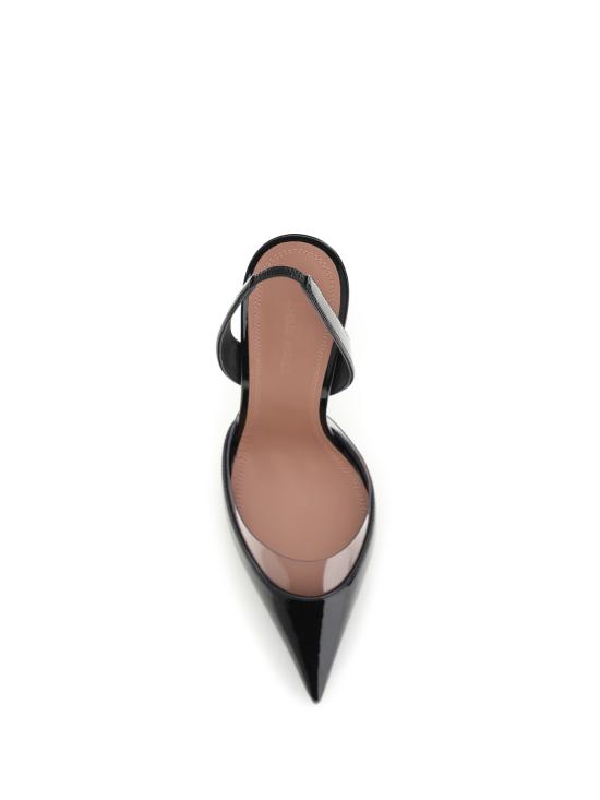 26FW 아미나 무아디 샌들 18S366696LARBLACKPATEN BLACK PATENT TRANSPARENT PVC - AMINA MUADDI