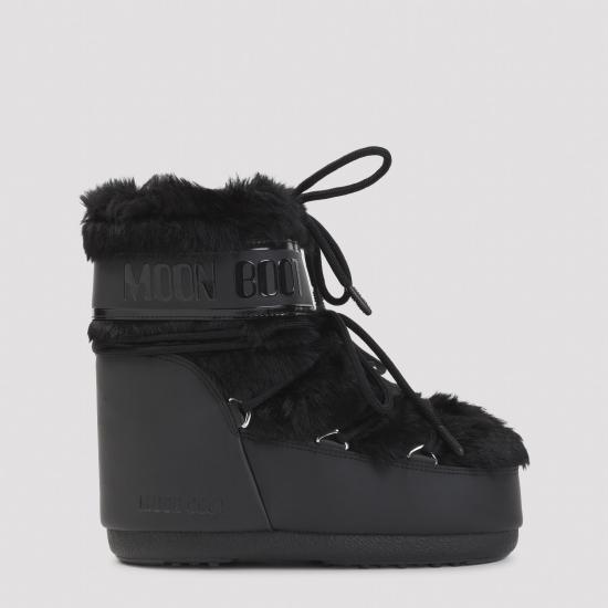 26FW 문부츠 아이콘 나일론 로우 부츠 80D1409390N001 BLACK