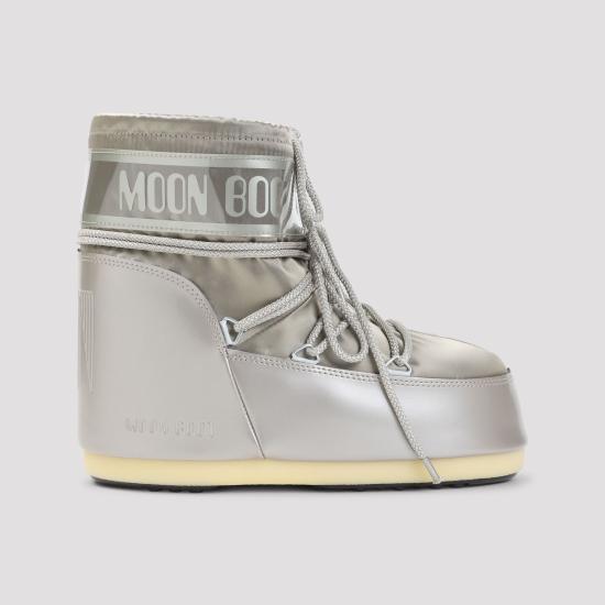 26FW 문부츠 아이콘 나일론 로우 부츠 80D1409350B003 PLATINUM - MOON BOOT