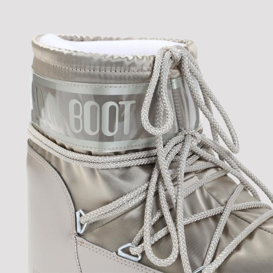 26FW 문부츠 아이콘 나일론 로우 부츠 80D1409350B003 PLATINUM - MOON BOOT