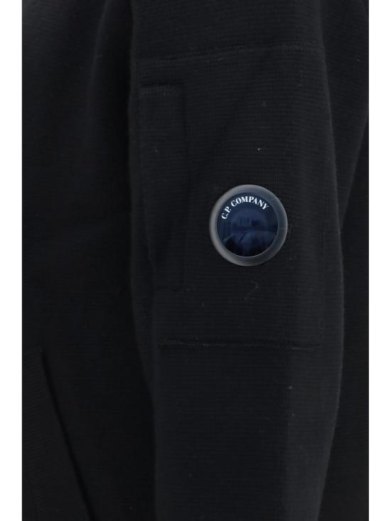 26FW 씨피 컴퍼니 메리노 울 믹스드 리버시블 가디건 21CMKN013A006390M999 BLACK - C.P. COMPANY