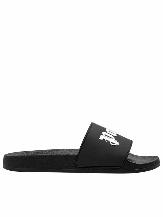 26FW 팜앤젤스 뮬/슬리퍼 PAMIU002MT001 1003 BLACK OFF WHITE