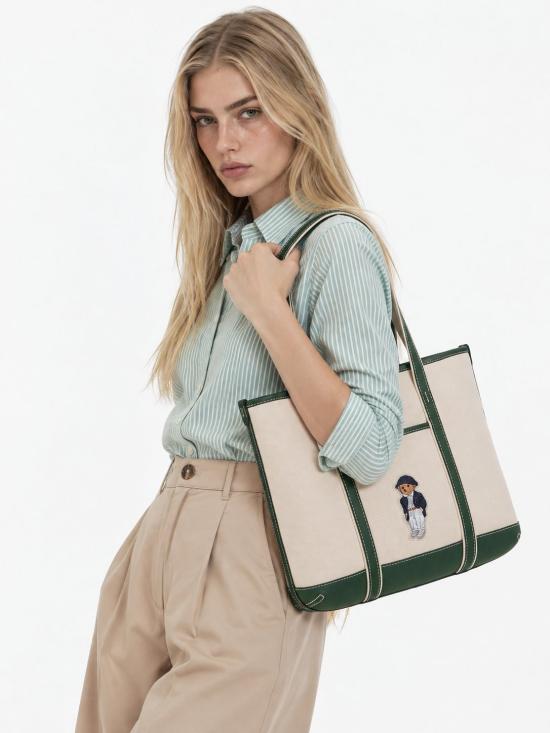 26FW 랄프 로렌 토트백 428P14295001 101 NATURAL - RALPH LAUREN