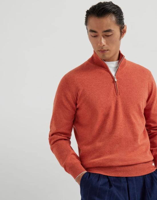  브루넬로 쿠치넬리 스웨터 i317091 PUMPKIN