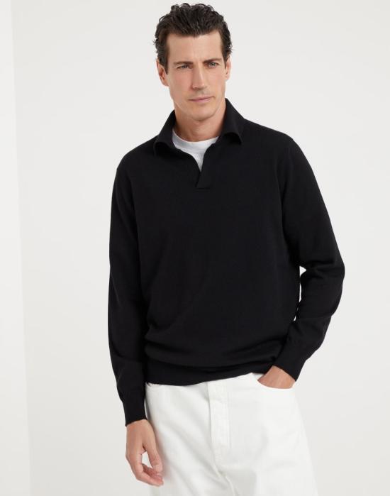  브루넬로 쿠치넬리 스웨터 i317466 BLACK