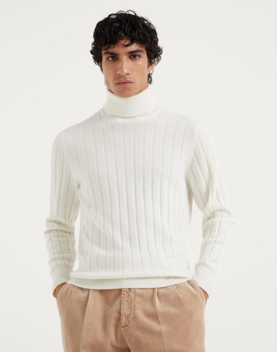  브루넬로 쿠치넬리 스웨터 i318053 OFF WHITE