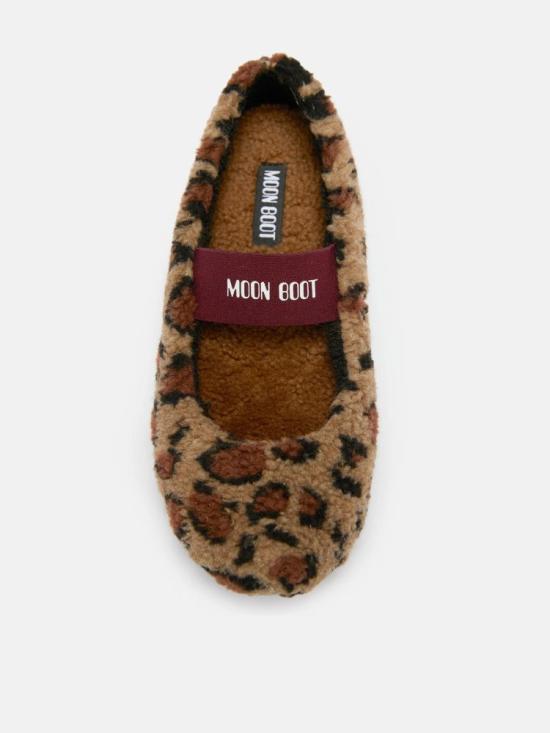 26FW 문부츠 뮬/슬리퍼 MASTER ULT 010384 LEOPARD 37 TAN - MOON BOOT