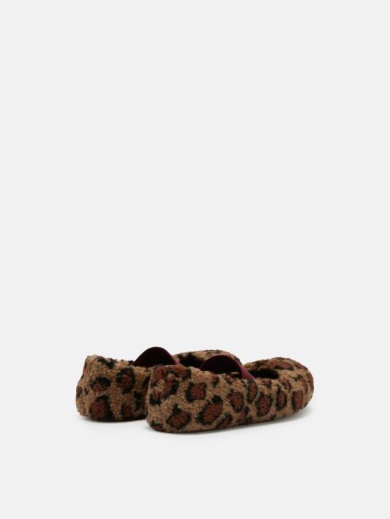 26FW 문부츠 뮬/슬리퍼 MASTER ULT 010384 LEOPARD 37 TAN - MOON BOOT