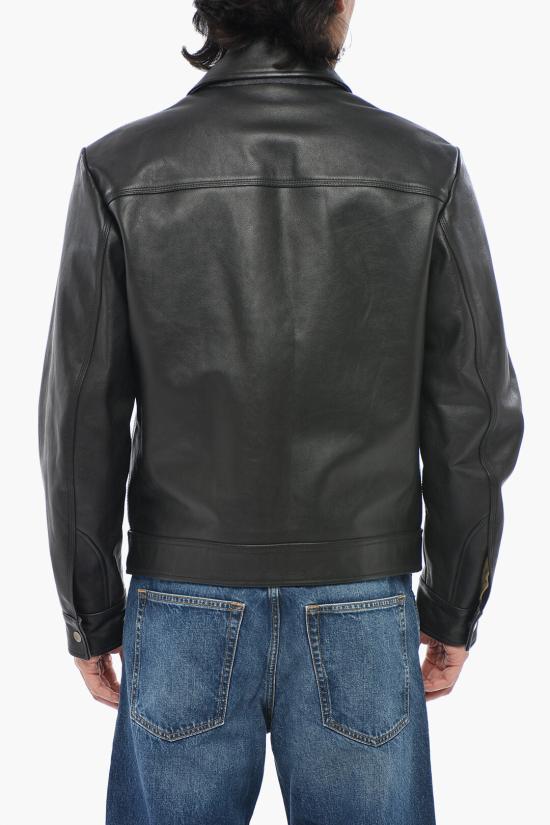  디젤 가죽 자켓 A03561 0IEAK 9XX Black - DIESEL