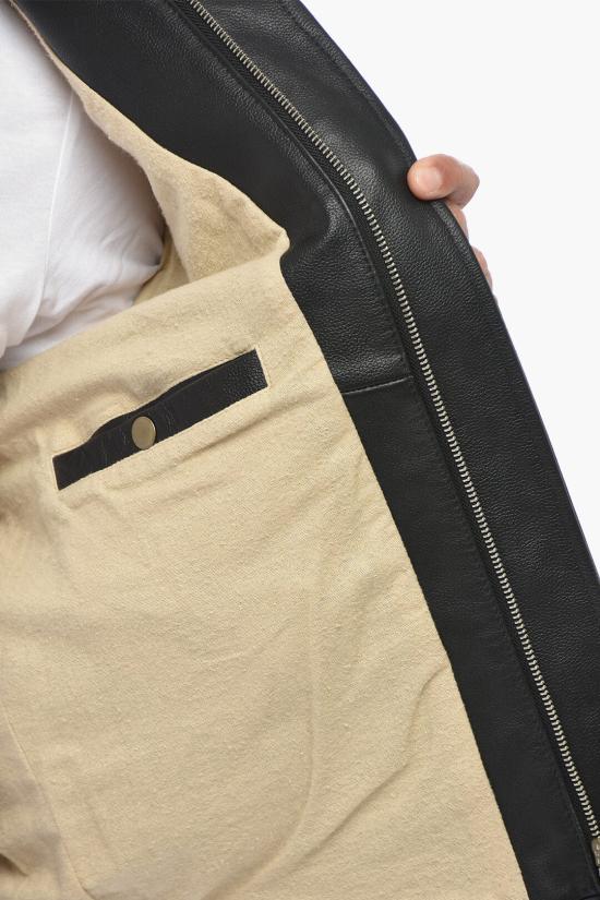  디젤 가죽 자켓 A03561 0IEAK 9XX Black - DIESEL