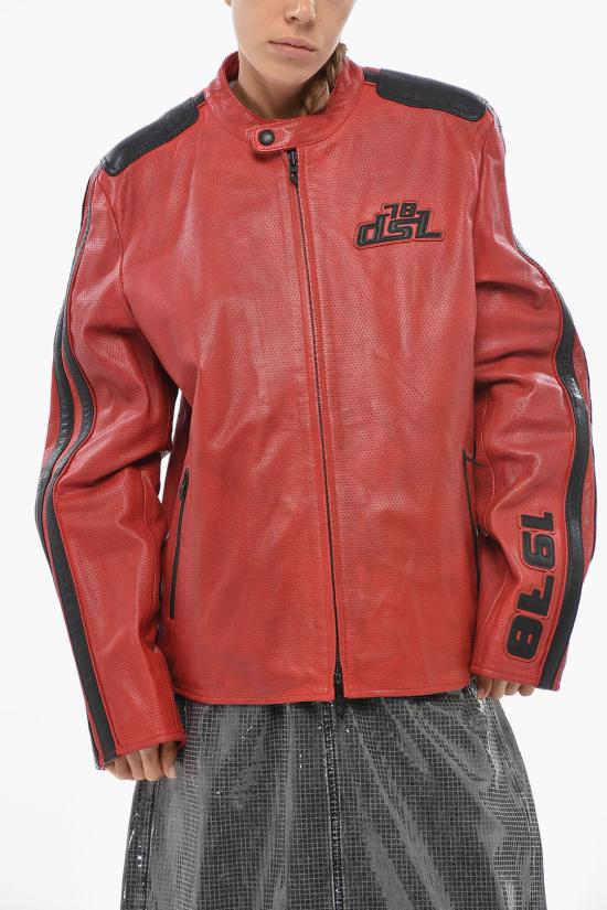 디젤 가죽 자켓 A16681 0AKBA 42A Red - DIESEL