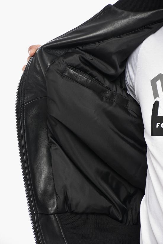  디젤 가죽 자켓 A14435 0HJAC 9XX Black - DIESEL