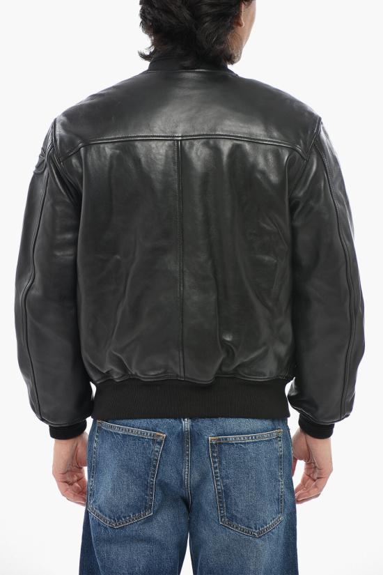  디젤 가죽 자켓 A14435 0HJAC 9XX Black - DIESEL