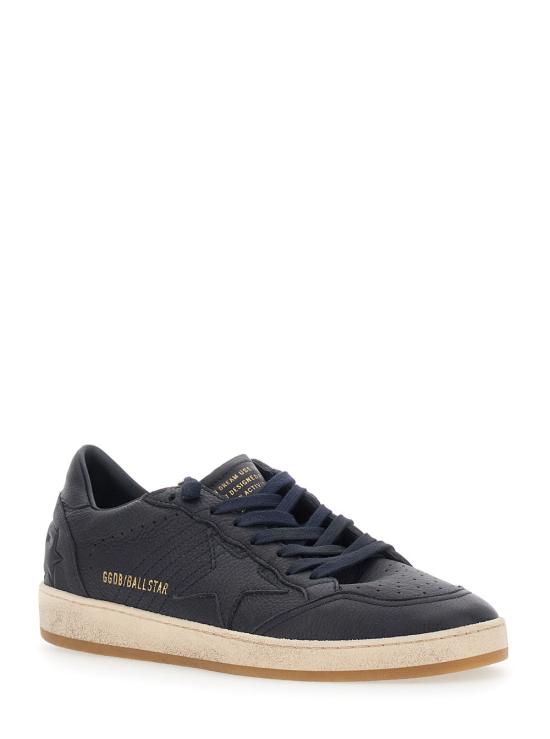 26FW 골든구스 볼 스타 스웨이드 스니커즈 GMF00117 BLUE - GOLDEN GOOSE