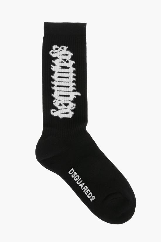  디스퀘어드2 양말 S82TKDFV14 SJ2950SS24 10 Black