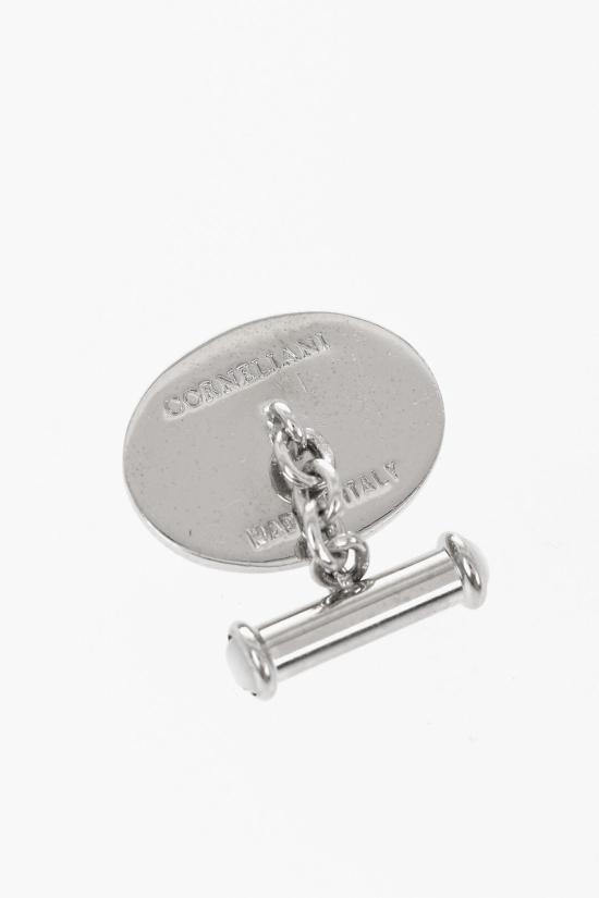  꼬르넬리아니 커프스 링크/타이 홀더 73TG44 3810537 004 Bianco Argento - CORNELIANI